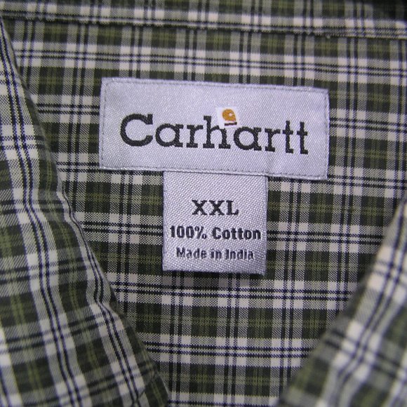 CARHARTT SHIRT SIZE XXL LONG SLEEVE SHIRT GREEN - Picture 3 of 6